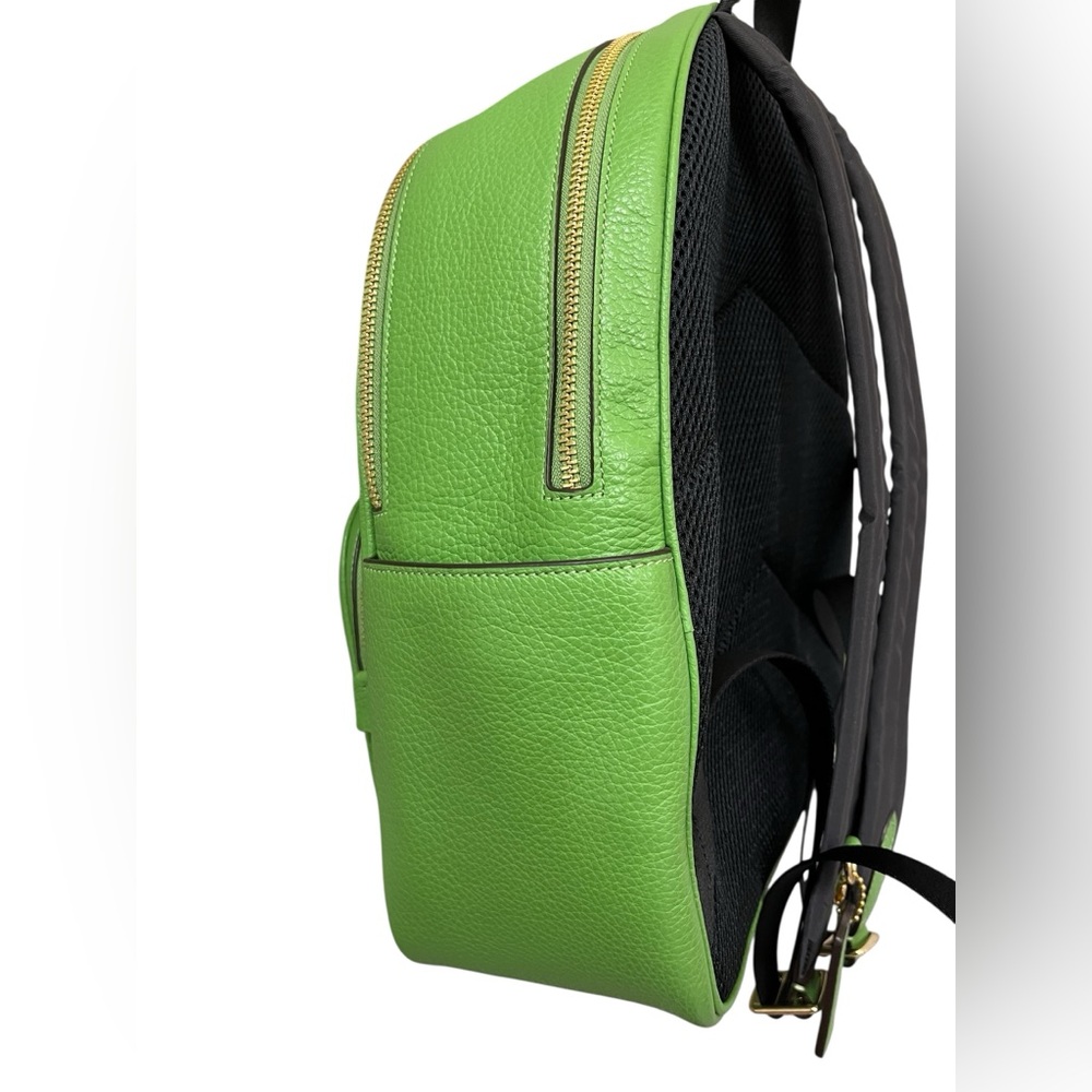 Coach Green Leather Court Backpack Model 5666 🎒 - Picture 7 of 12